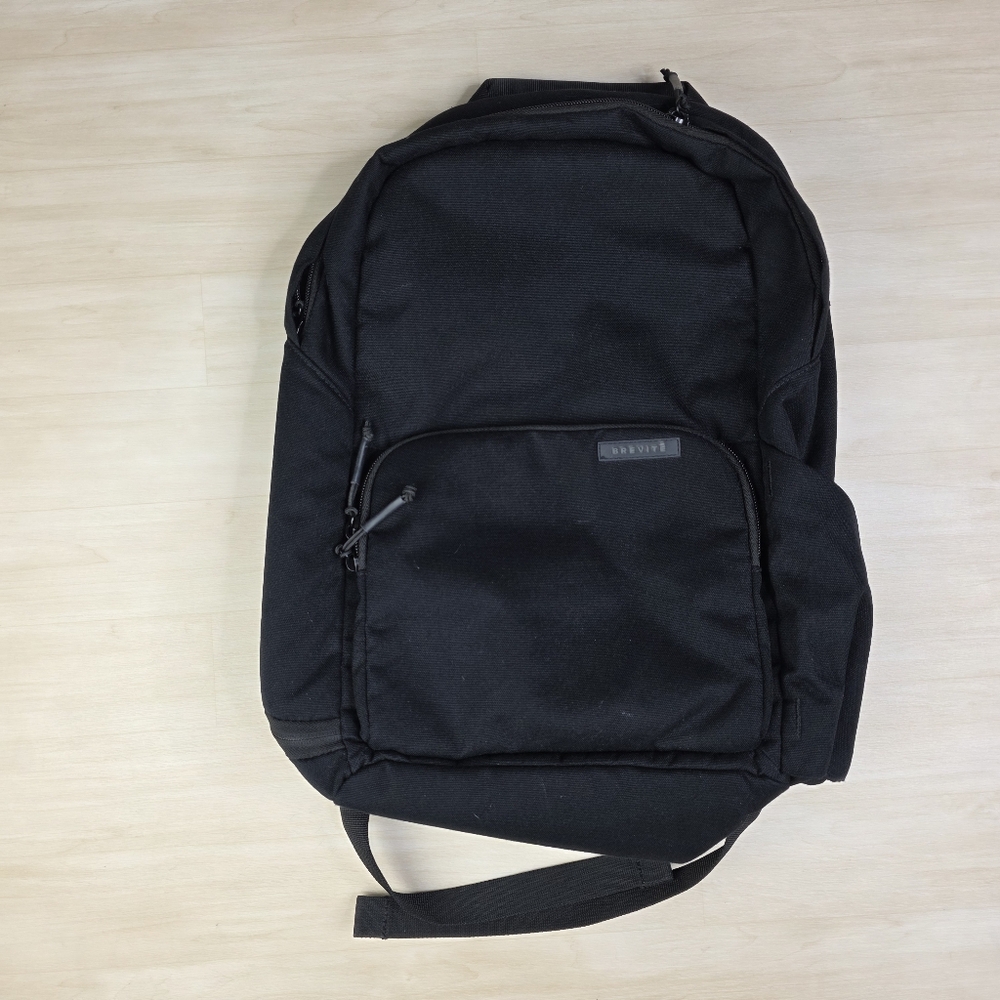 Brevite Everyday Backpack Triple Black Laptop READ